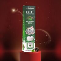 Odorizant de cameră cu bețișoare Eyfel Christmas 120 ml – Mentă și Pin