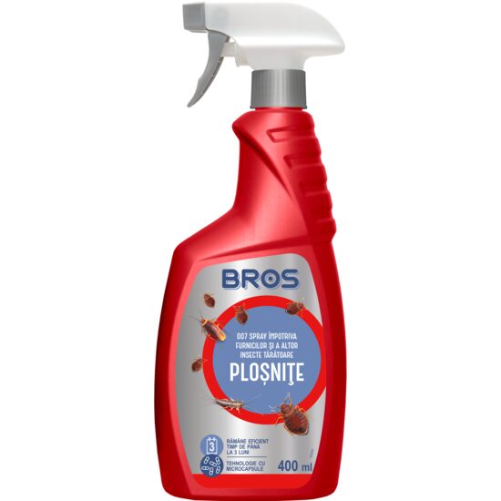 Lichid microincapsulat pentru combaterea insectelor (plosnite, furnici) Bros, 400 ml