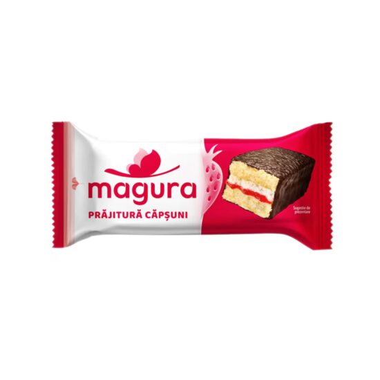 Prajitura cu Crema de Capsuni Magura, 35 g, 24 Buc/Set